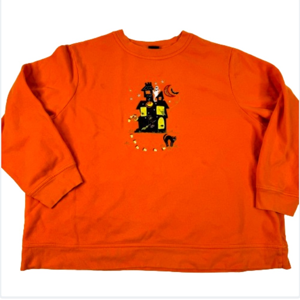 Orange Halloween Sweatshirt